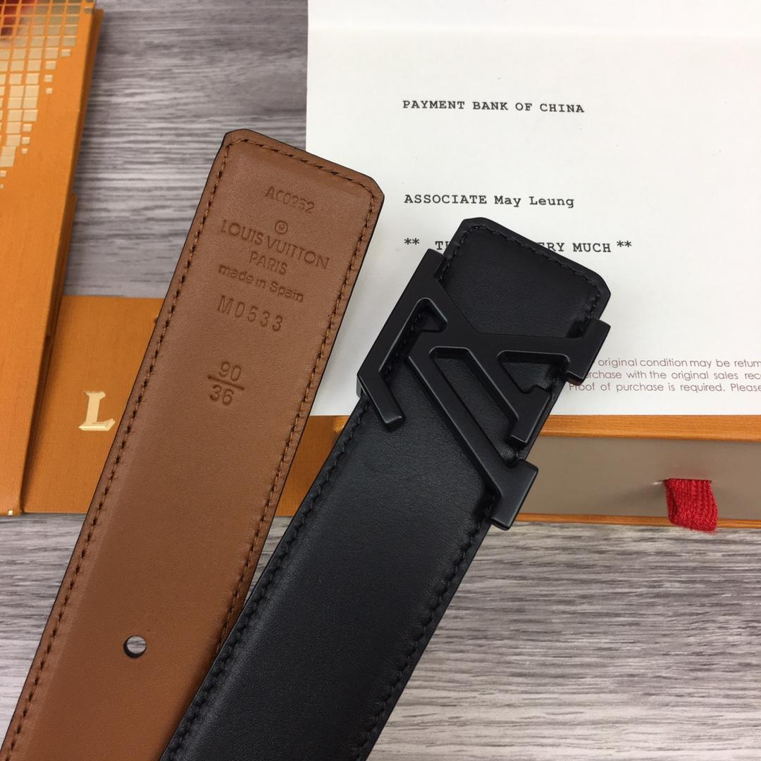 Louis Vuitton  LV Mirror 35MM Reversible Belt - PerfectKickZ