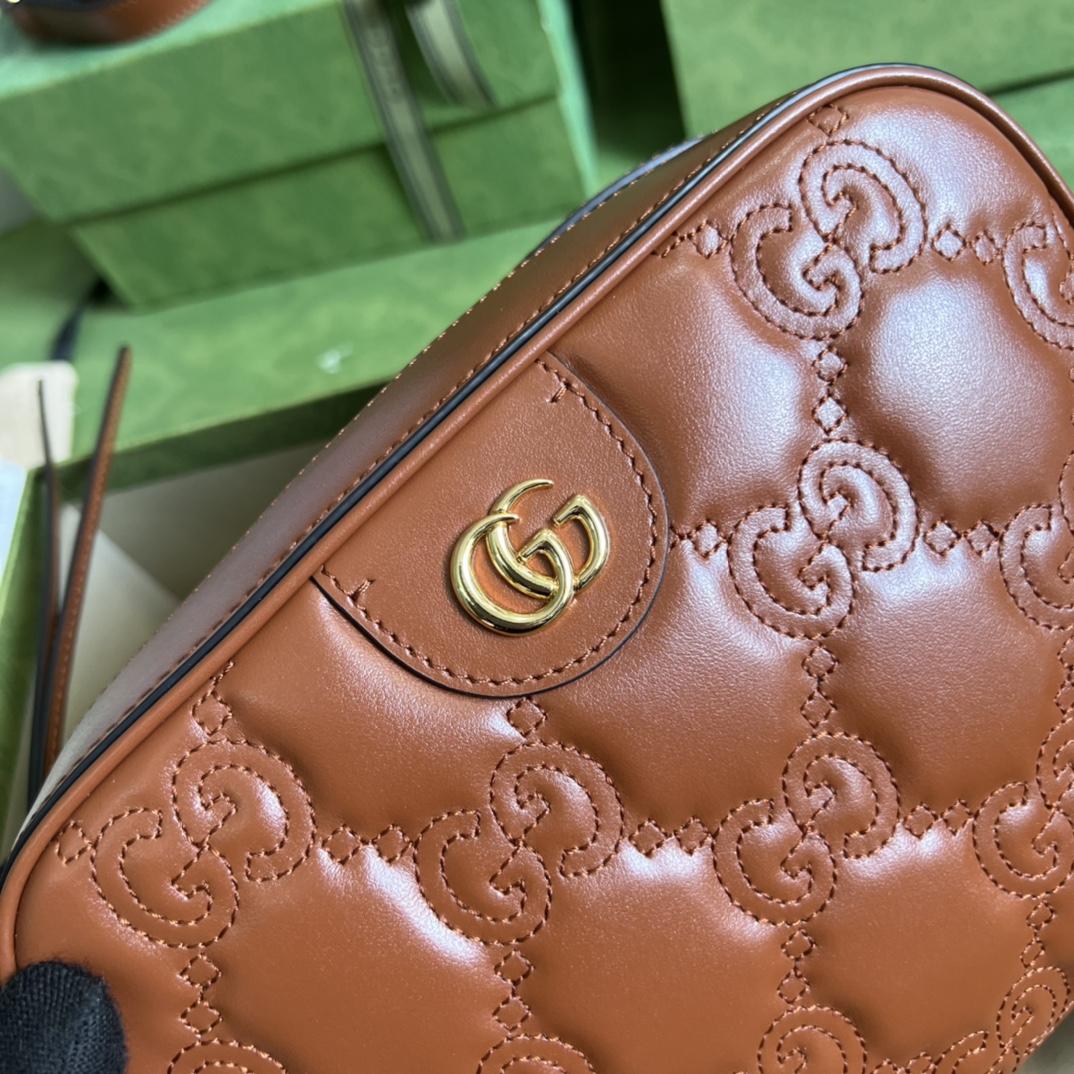 Gucci GG Matelassé Leather Shoulder Bag(21.5-17-7.5cm) - PerfectKickZ