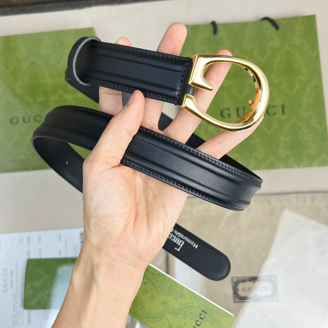 Gucci Belt With G Buckle - PerfectKickZ