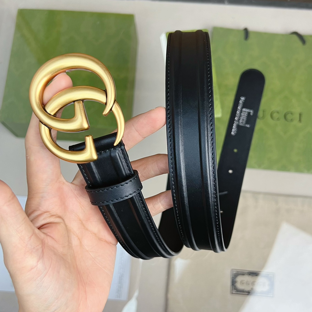 Gucci Belt With GG Buckle - PerfectKickZ