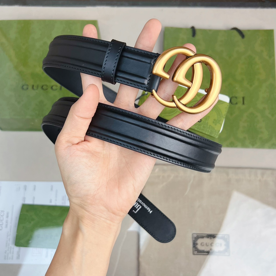 Gucci Belt With GG Buckle - PerfectKickZ