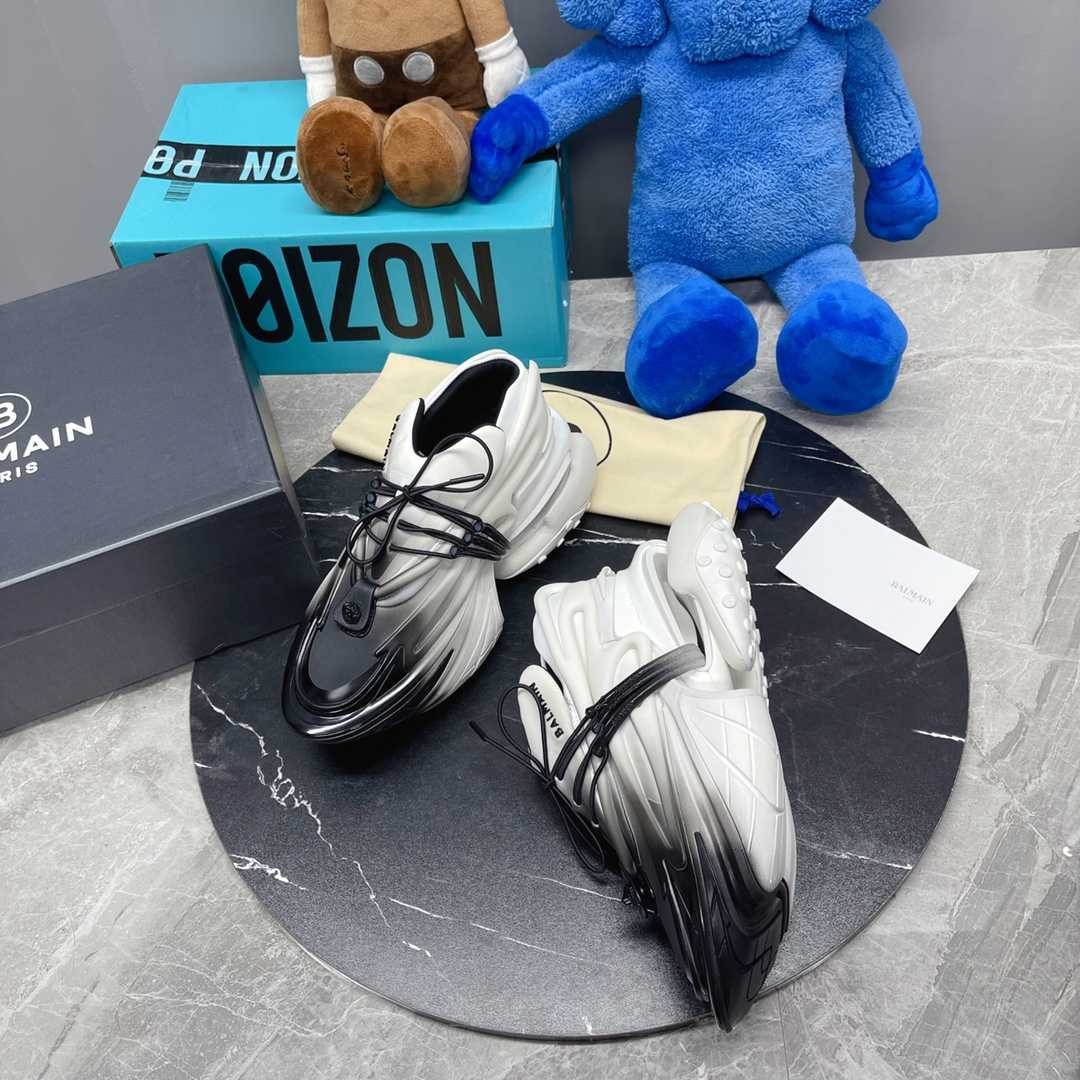 Balmain Unicorn Low-Top Trainers In Neoprene And Leather - PerfectKickZ