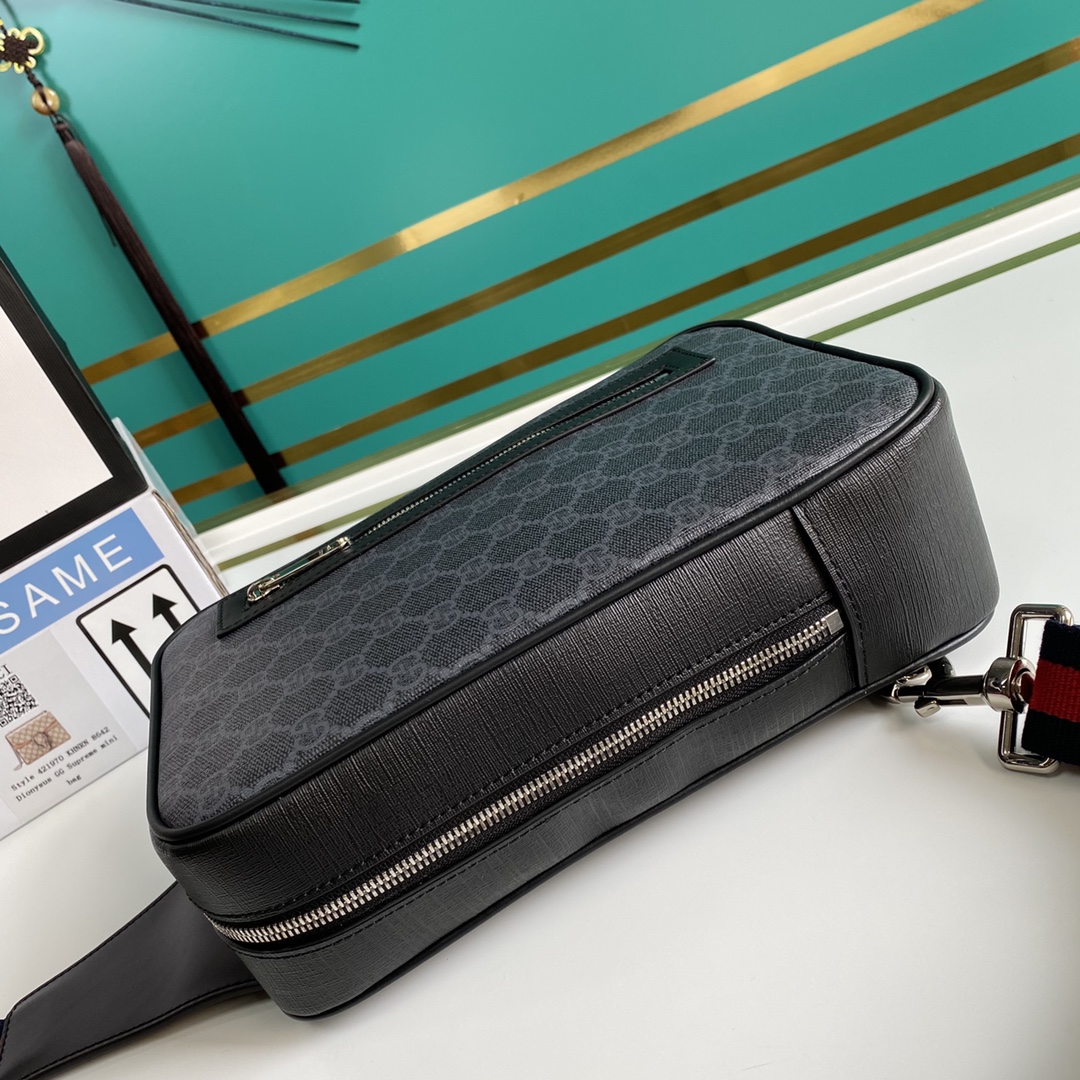 Gucci GG Black Belt Bag(17-27-8.5CM) - PerfectKickZ