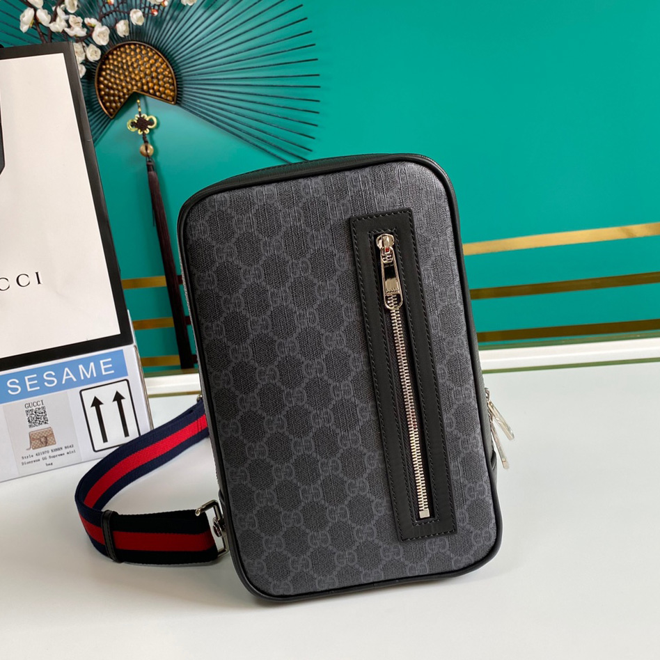 Gucci GG Black Belt Bag(17-27-8.5CM) - PerfectKickZ