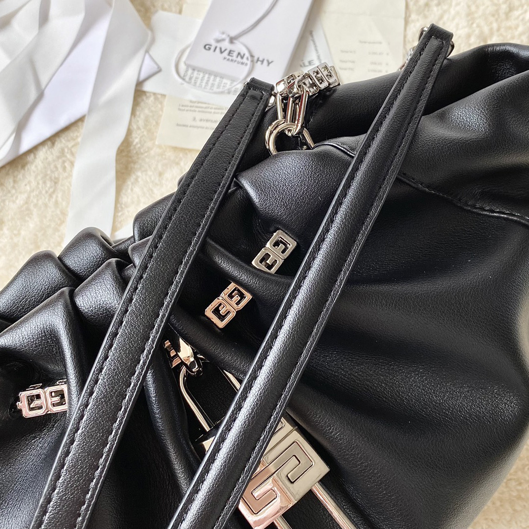 Givenchy Small Kenny Bag In Smooth Leather - Black(32-22-17cm) - PerfectKickZ