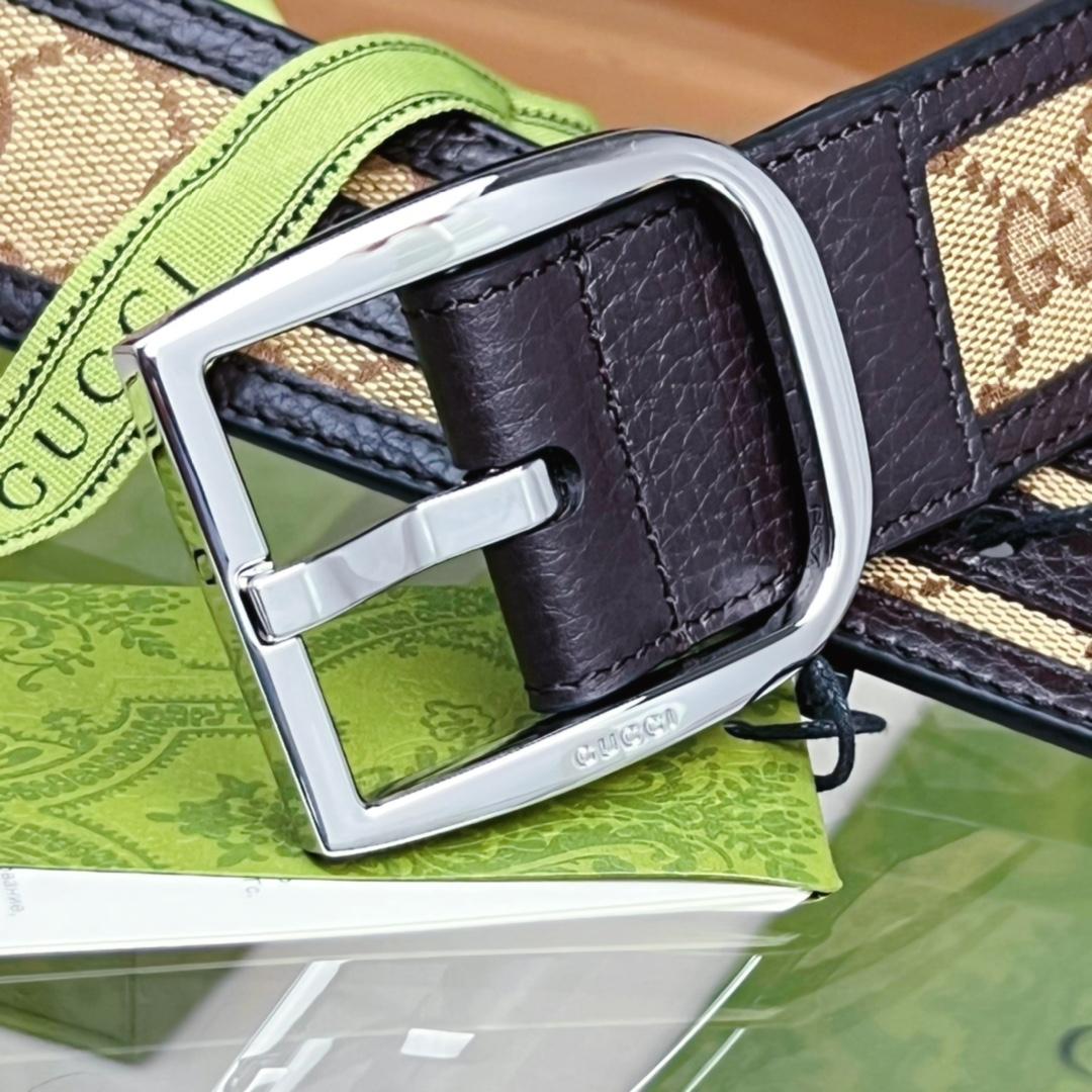 Gucci GG Belt With Square Buckle - PerfectKickZ