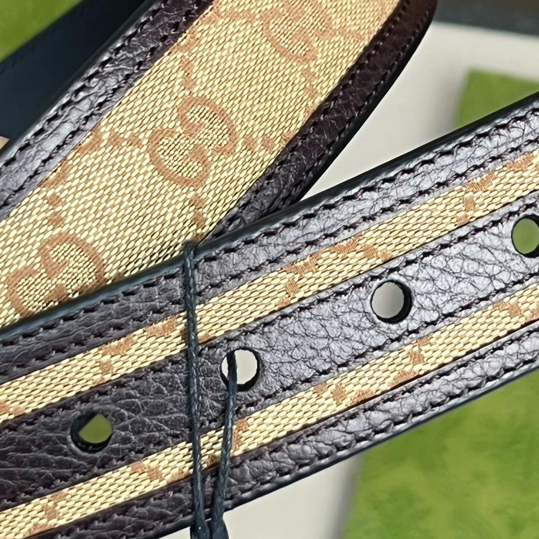 Gucci GG Belt With Square Buckle - PerfectKickZ
