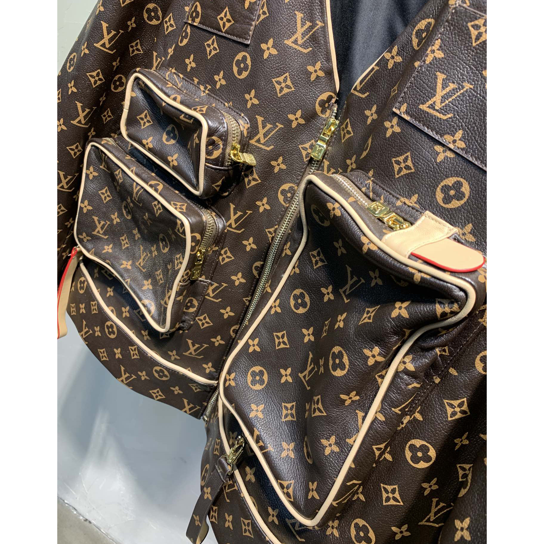 Louis Vuitton Monogram Embossed Utility Jacket - PerfectKickZ