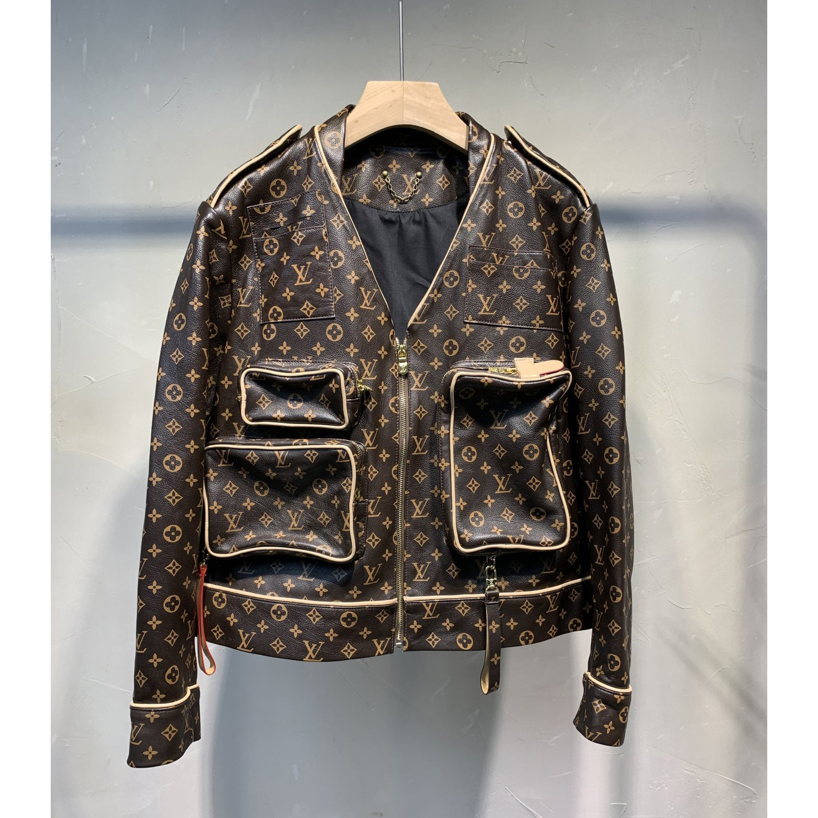 Louis Vuitton Monogram Embossed Utility Jacket - PerfectKickZ