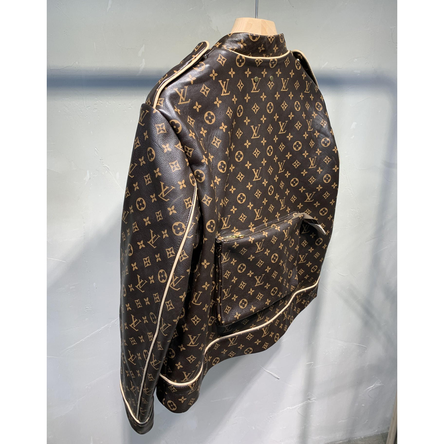 Louis Vuitton Monogram Embossed Utility Jacket - PerfectKickZ