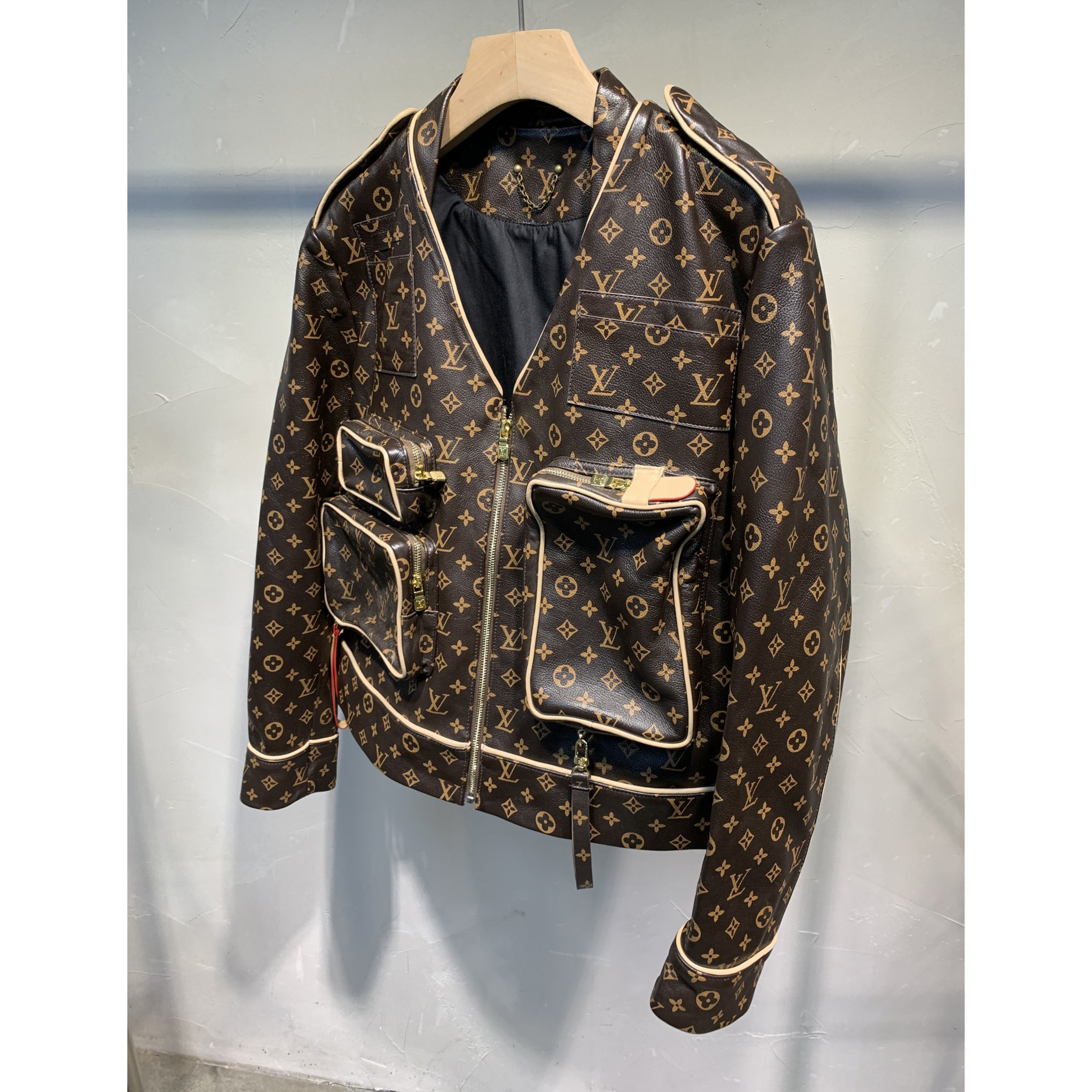 Louis Vuitton Monogram Embossed Utility Jacket - PerfectKickZ