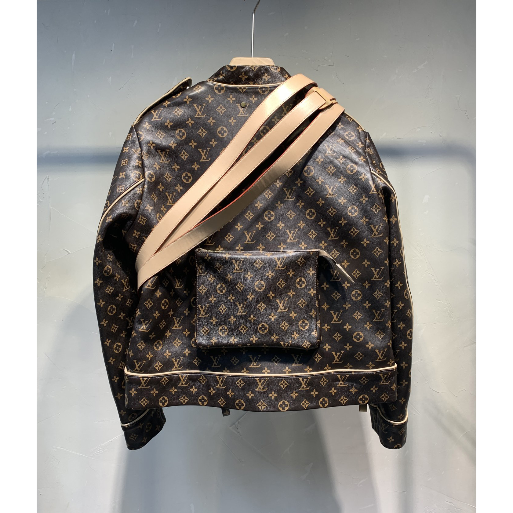Louis Vuitton Monogram Embossed Utility Jacket - PerfectKickZ