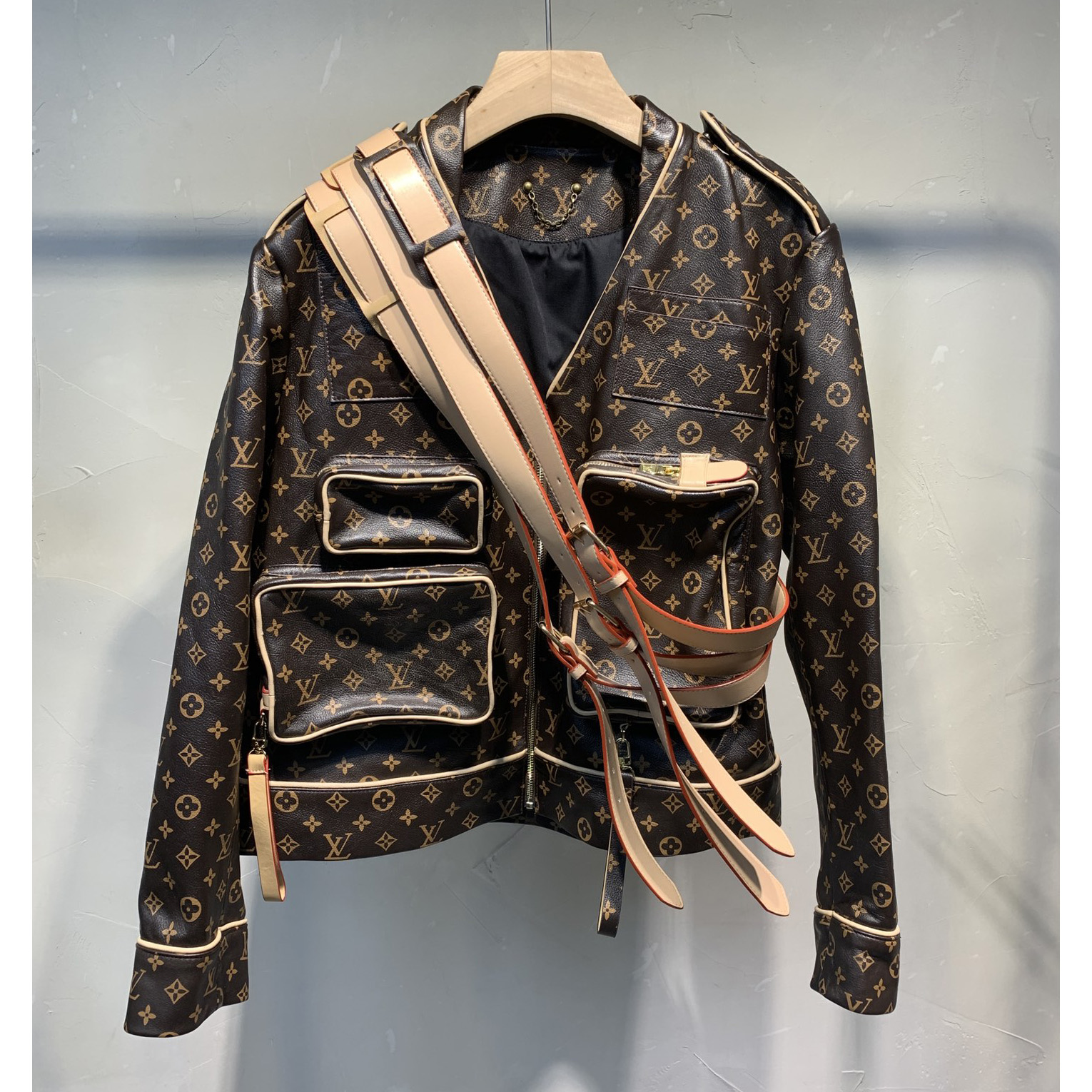 Louis Vuitton Monogram Embossed Utility Jacket - PerfectKickZ