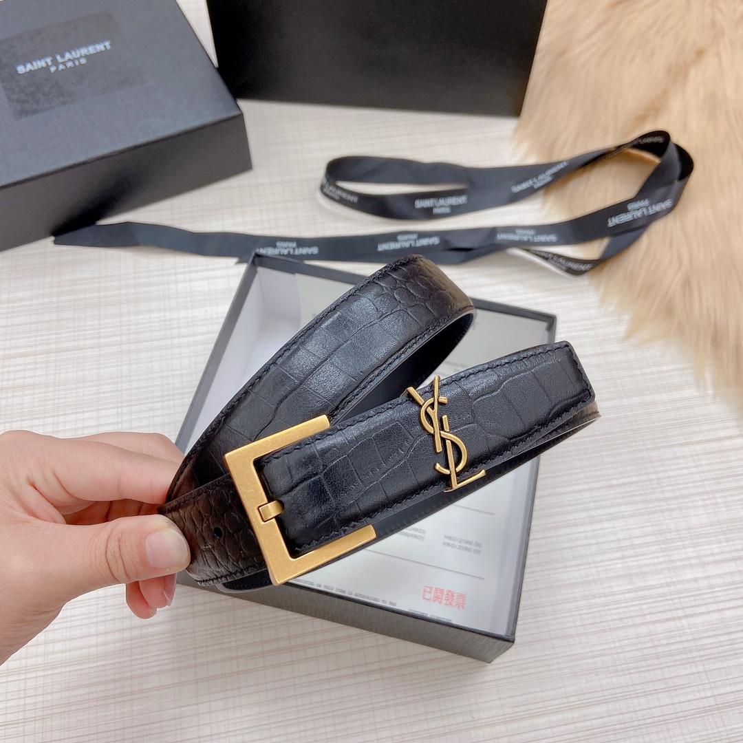 Saint Laurent Leather Belt - PerfectKickZ