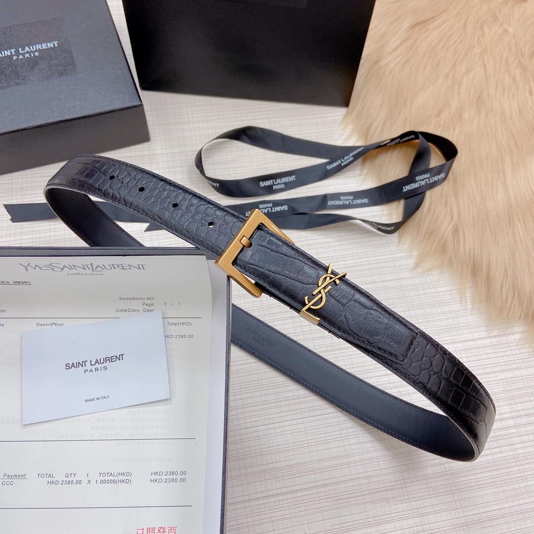 Saint Laurent Leather Belt - PerfectKickZ