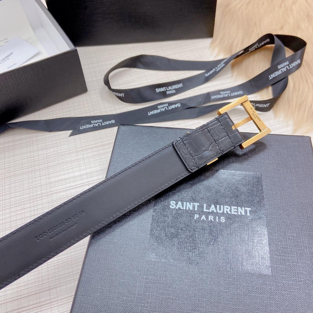 Saint Laurent Leather Belt - PerfectKickZ