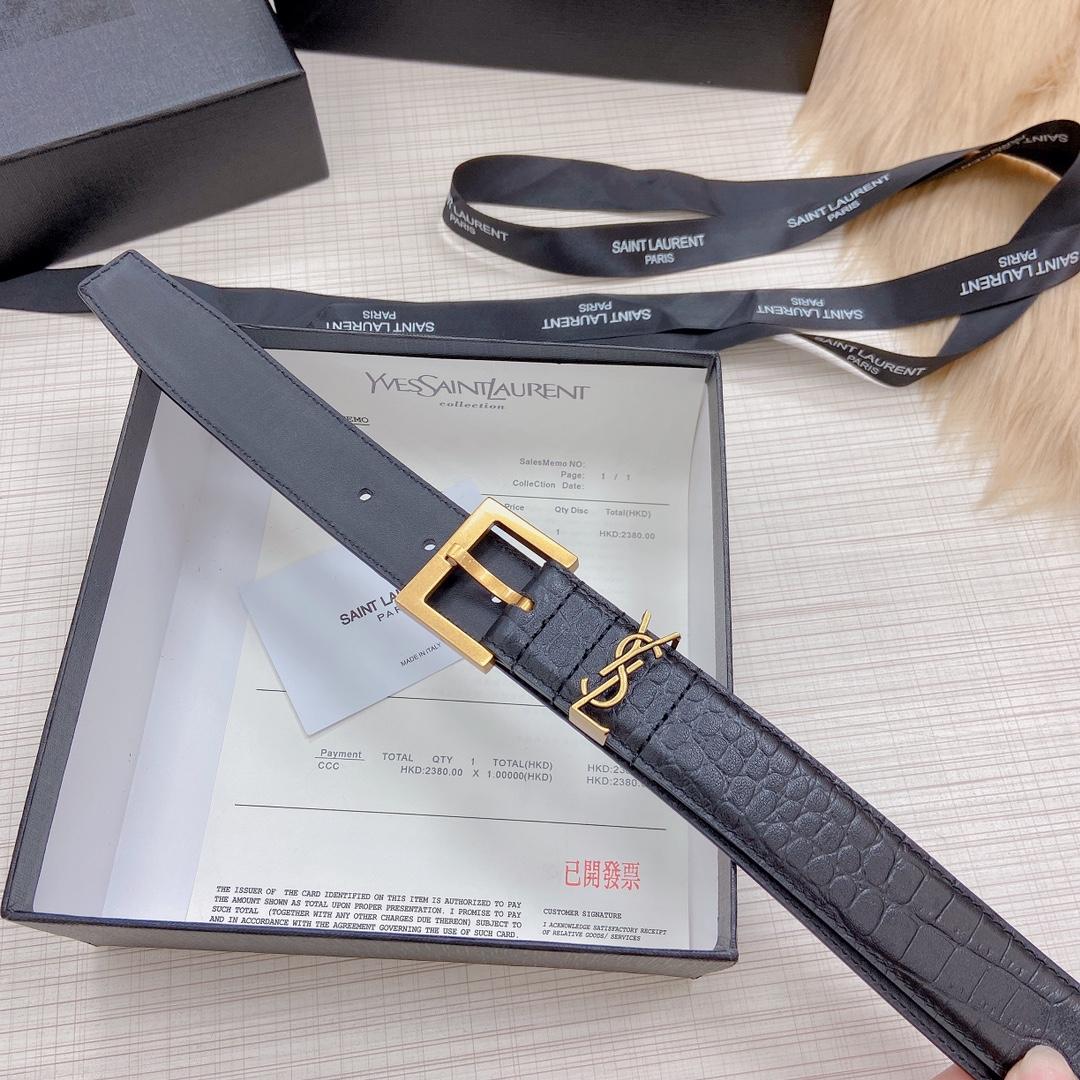 Saint Laurent Leather Belt - PerfectKickZ