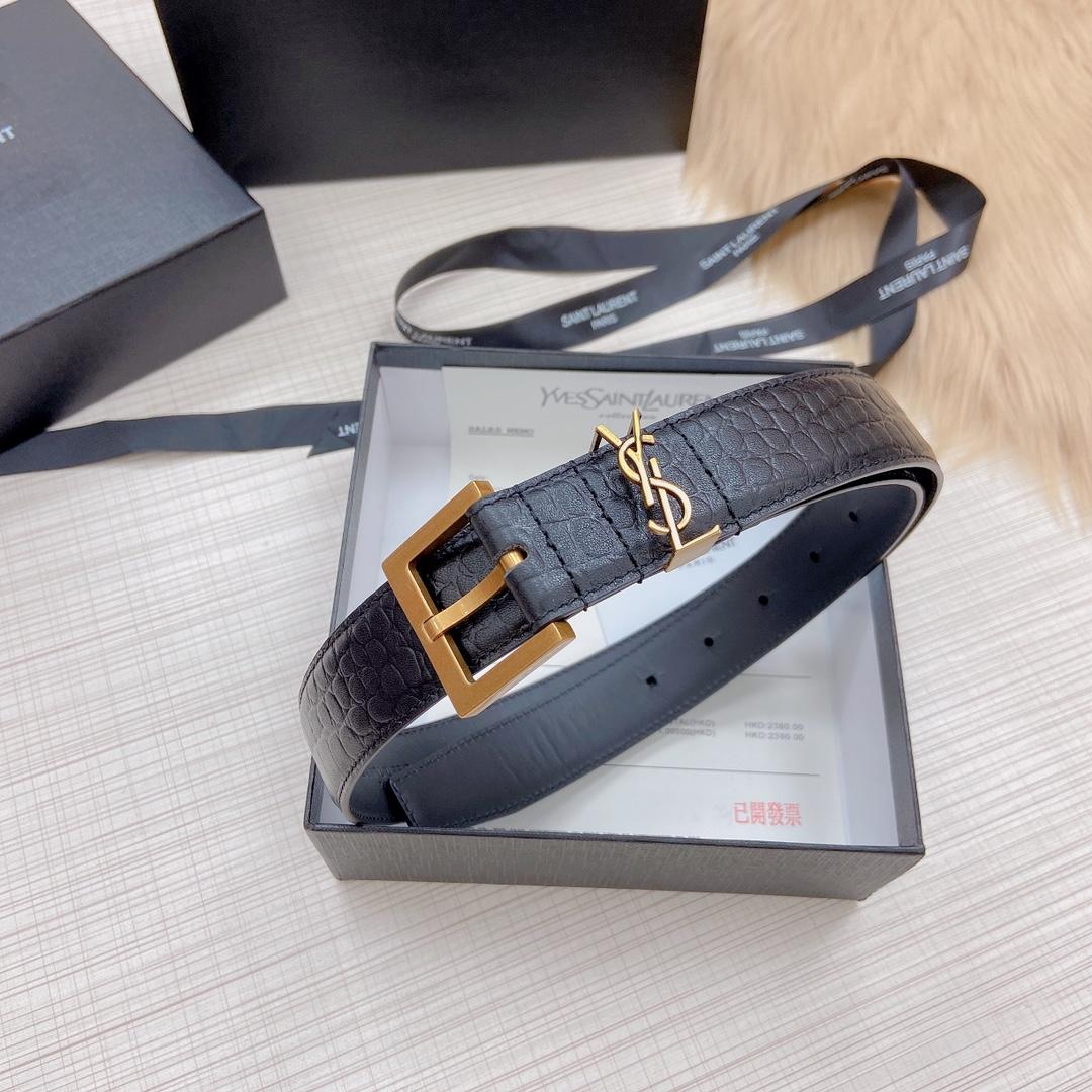 Saint Laurent Leather Belt - PerfectKickZ