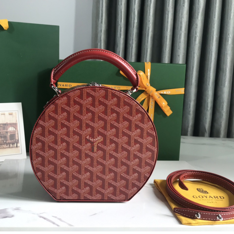 Goyard The Alto Hatbox Trunk Bag(18-16.5-7cm) - PerfectKickZ