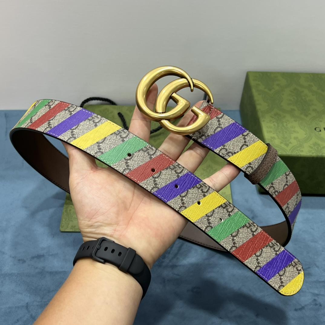 Gucci Criss-Cross Belt With Double G - PerfectKickZ