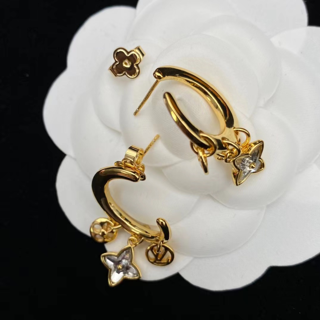 Louis Vuitton My Blooming Strass Earrings     M00604 - PerfectKickZ