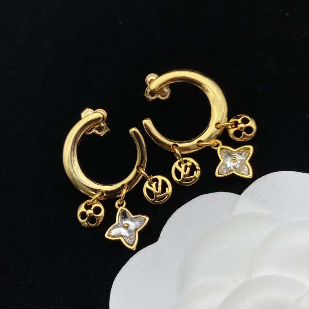 Louis Vuitton My Blooming Strass Earrings     M00604 - PerfectKickZ
