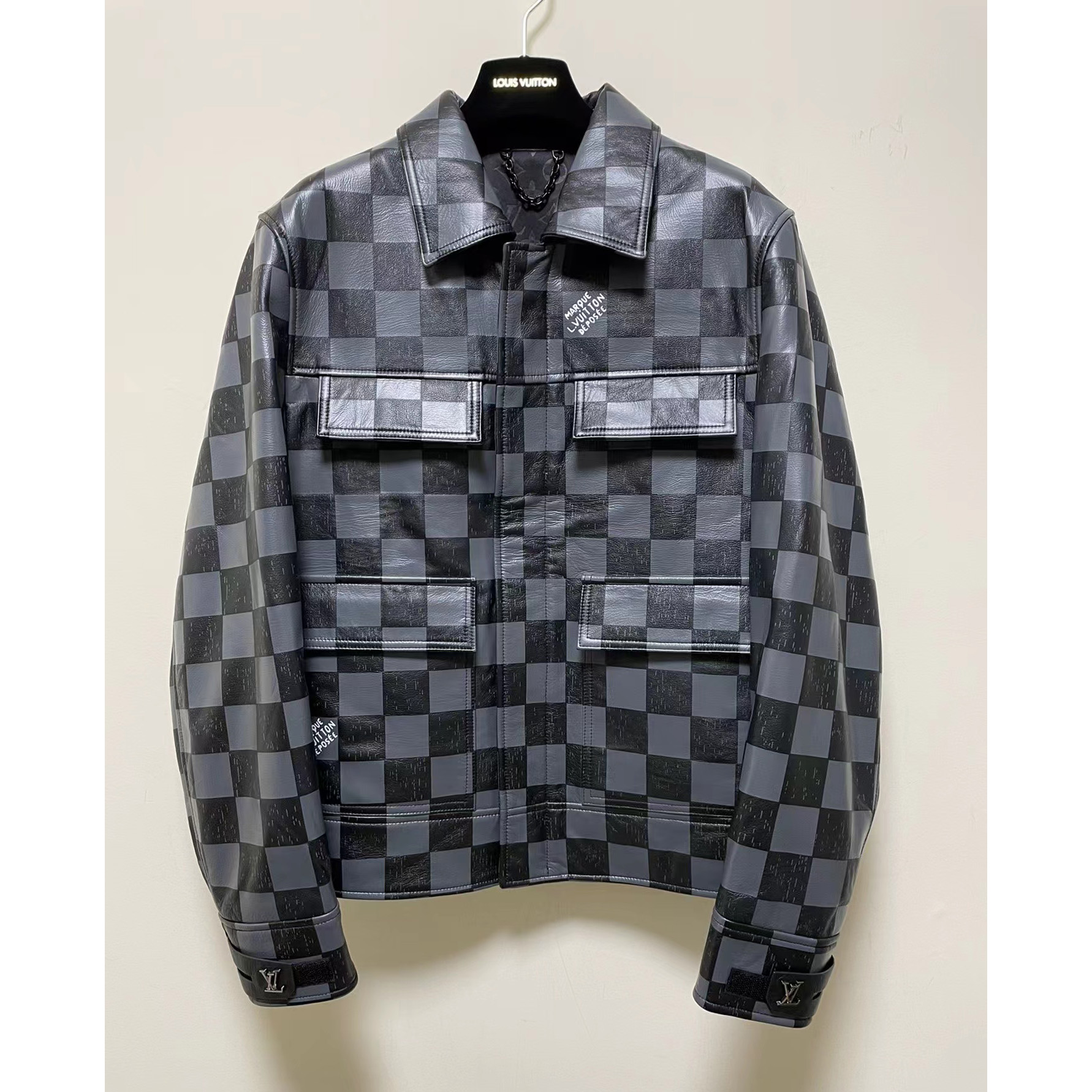Louis Vuitton Damier Leather Jacket       1A9A0W - PerfectKickZ