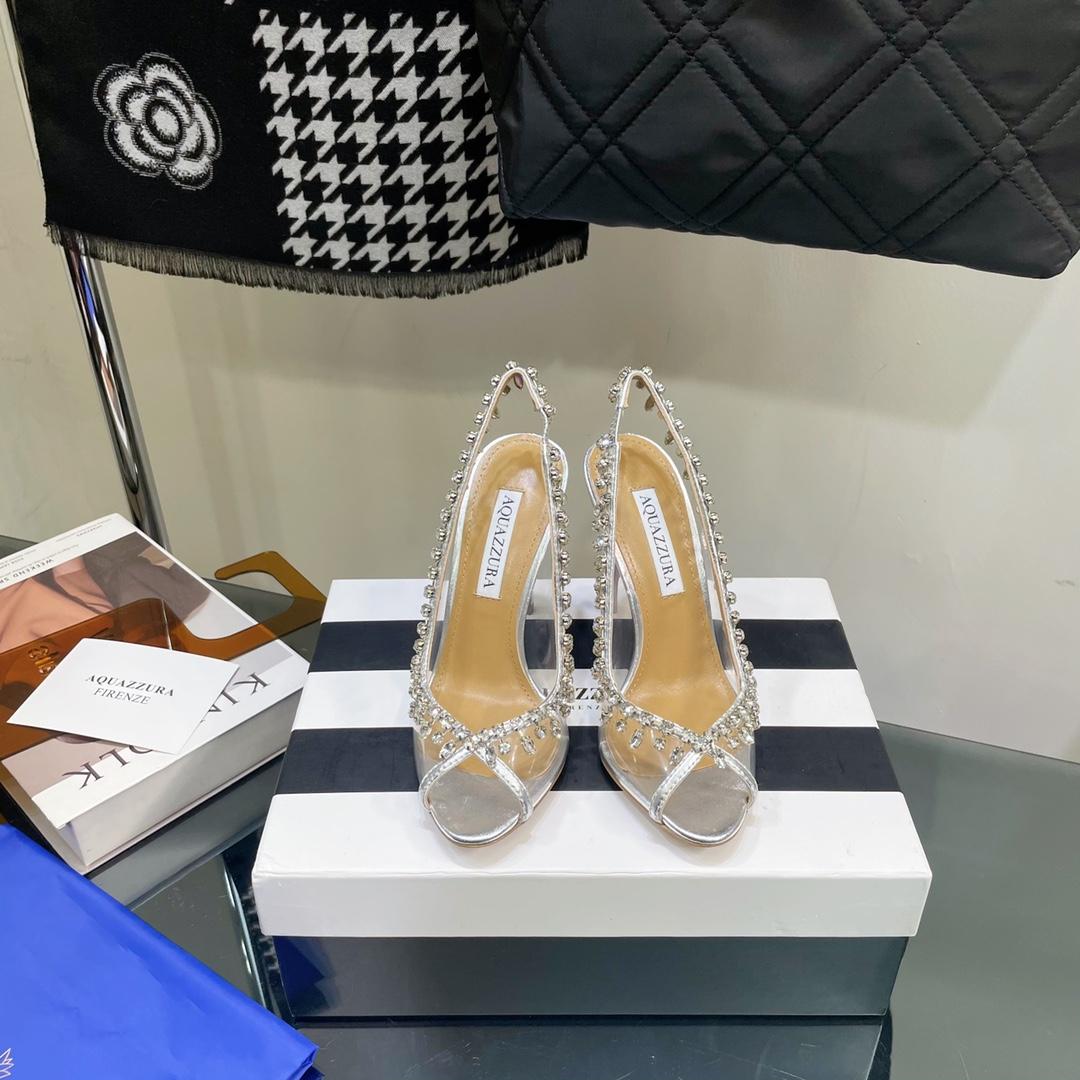 Aquazzura Temptation Crystal Sandal 105 - PerfectKickZ