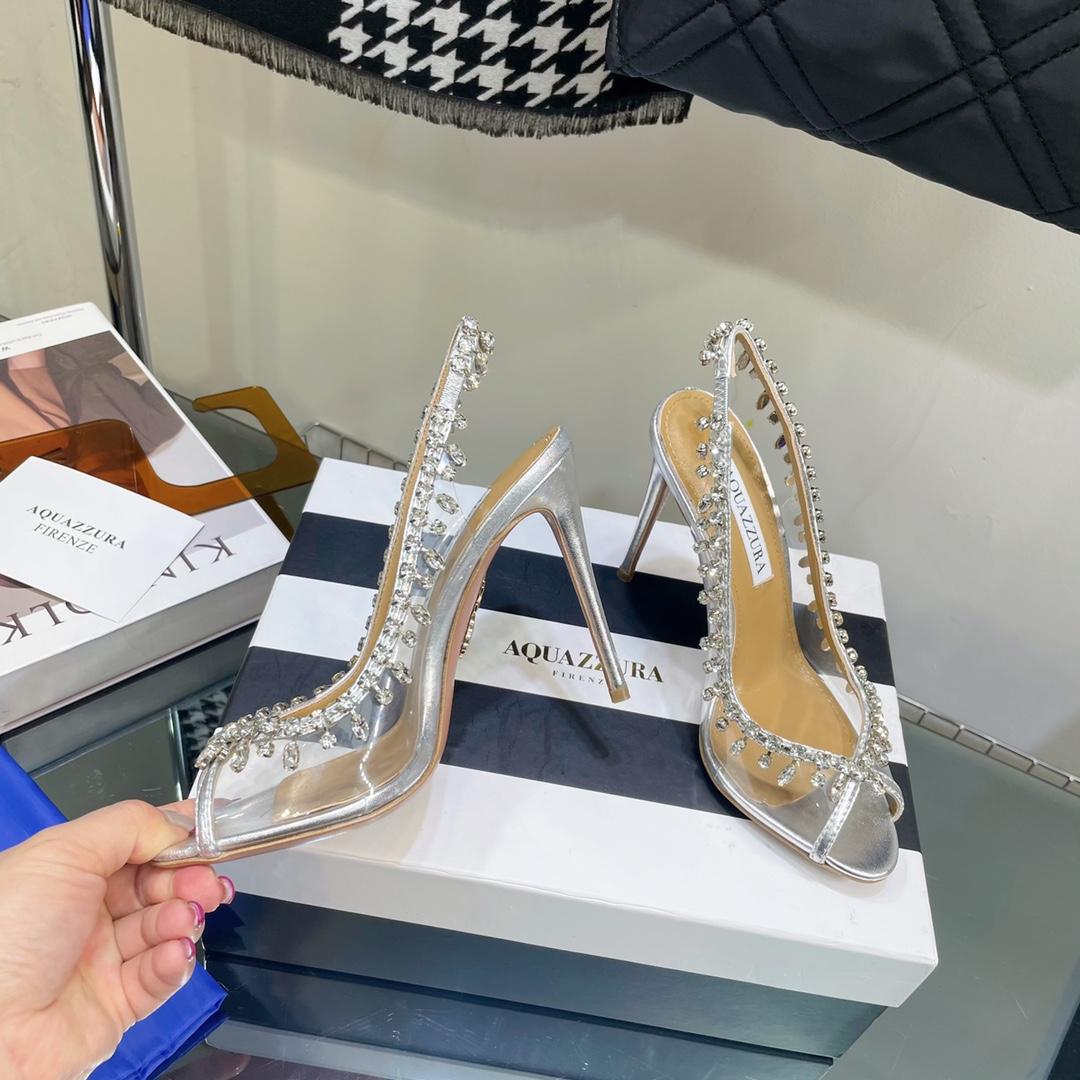 Aquazzura Temptation Crystal Sandal 105 - PerfectKickZ