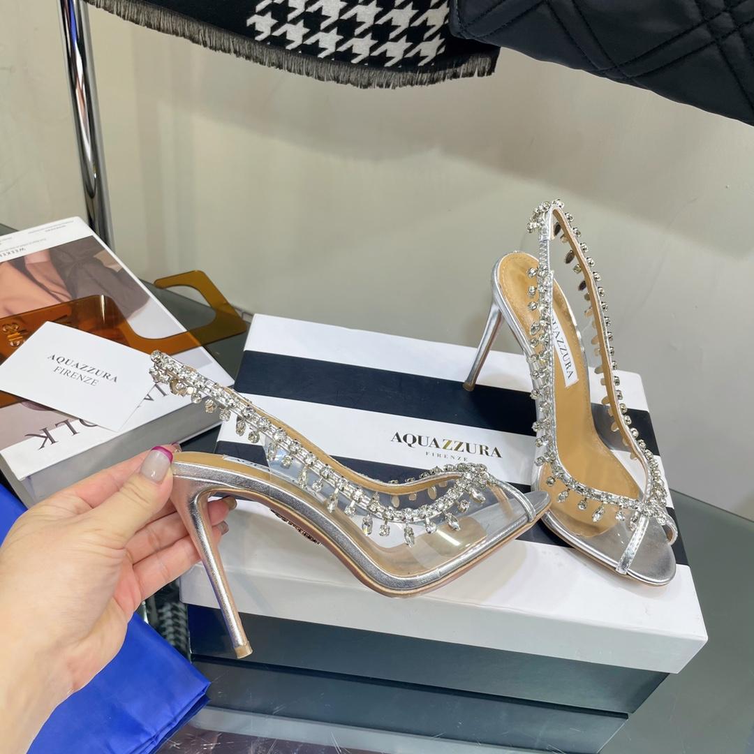 Aquazzura Temptation Crystal Sandal 105 - PerfectKickZ