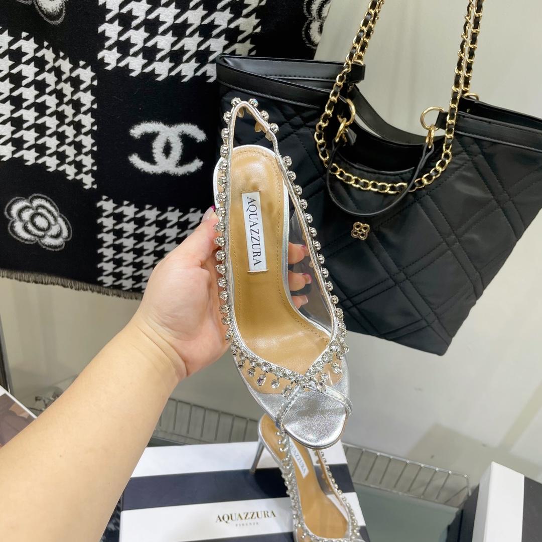Aquazzura Temptation Crystal Sandal 105 - PerfectKickZ