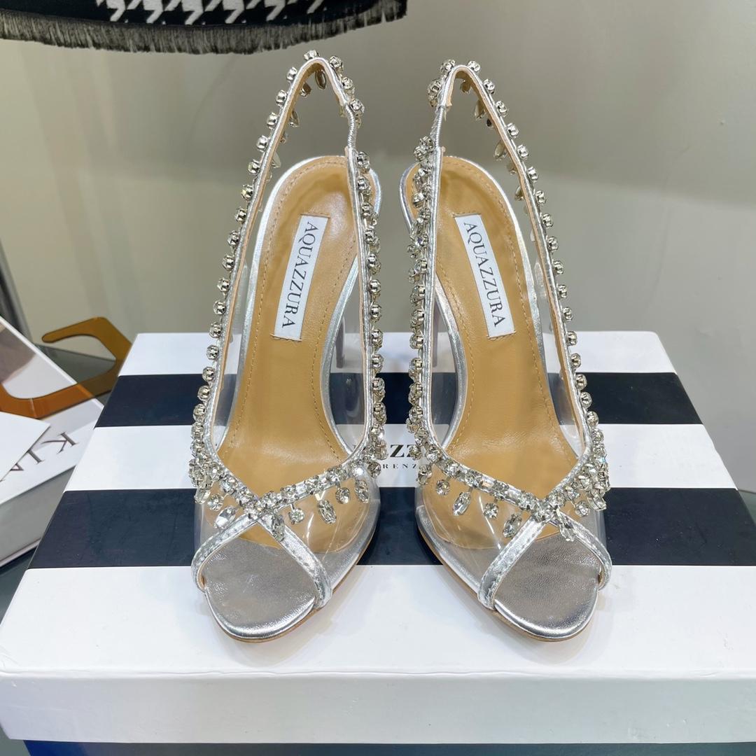 Aquazzura Temptation Crystal Sandal 105 - PerfectKickZ