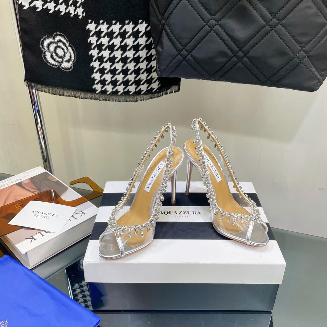 Aquazzura Temptation Crystal Sandal 105 - PerfectKickZ