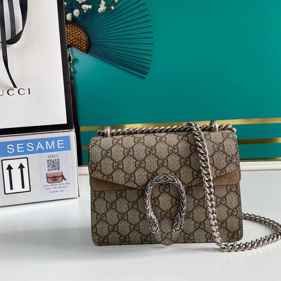 Gucci Dionysus GG Supreme Mini Bag(20-15.5-5cm) - PerfectKickZ