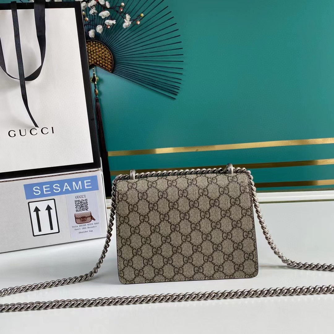 Gucci Dionysus GG Supreme Mini Bag(20-15.5-5cm) - 