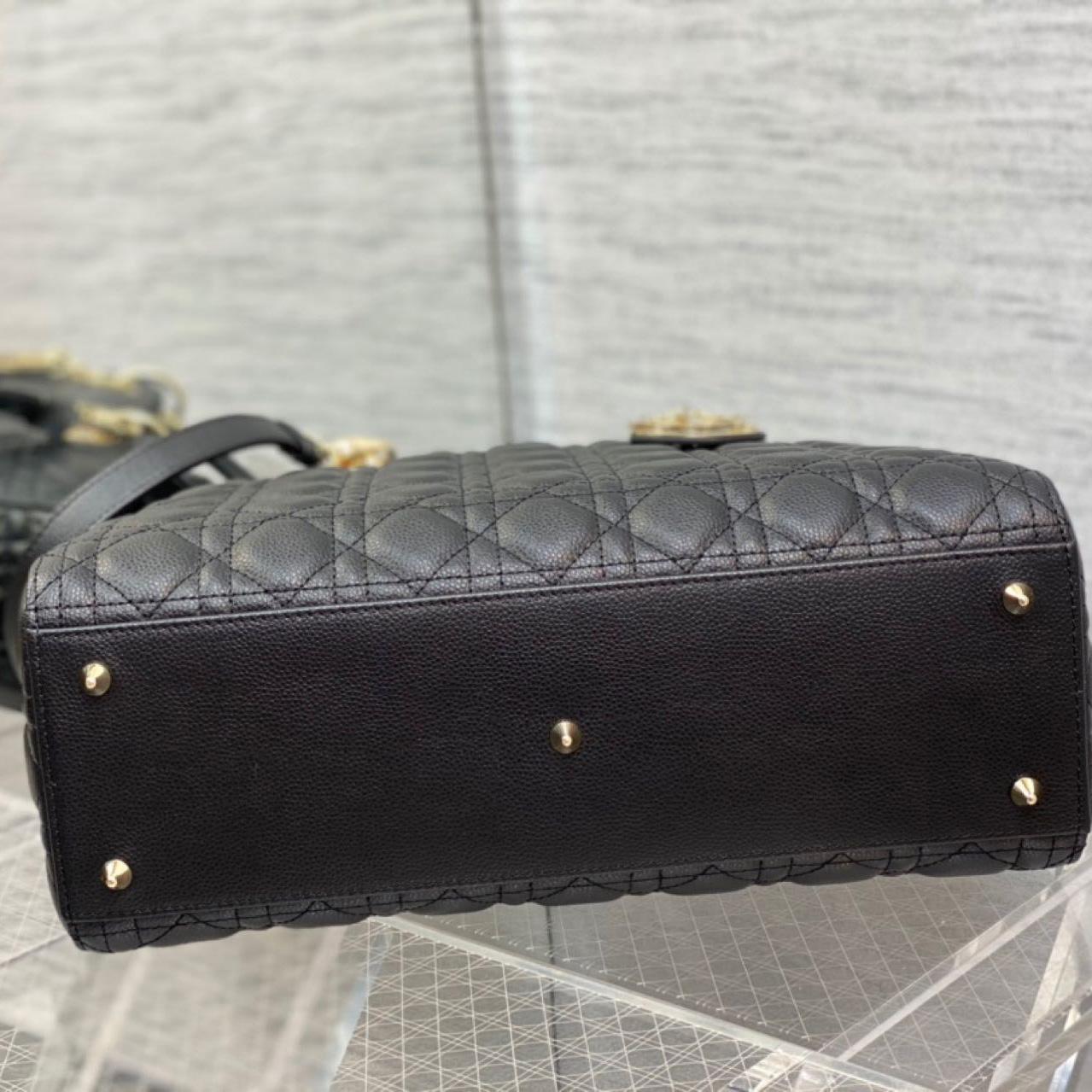 Dior Large Lady Dior Bag   (32-12-24cm)M0567 - PerfectKickZ