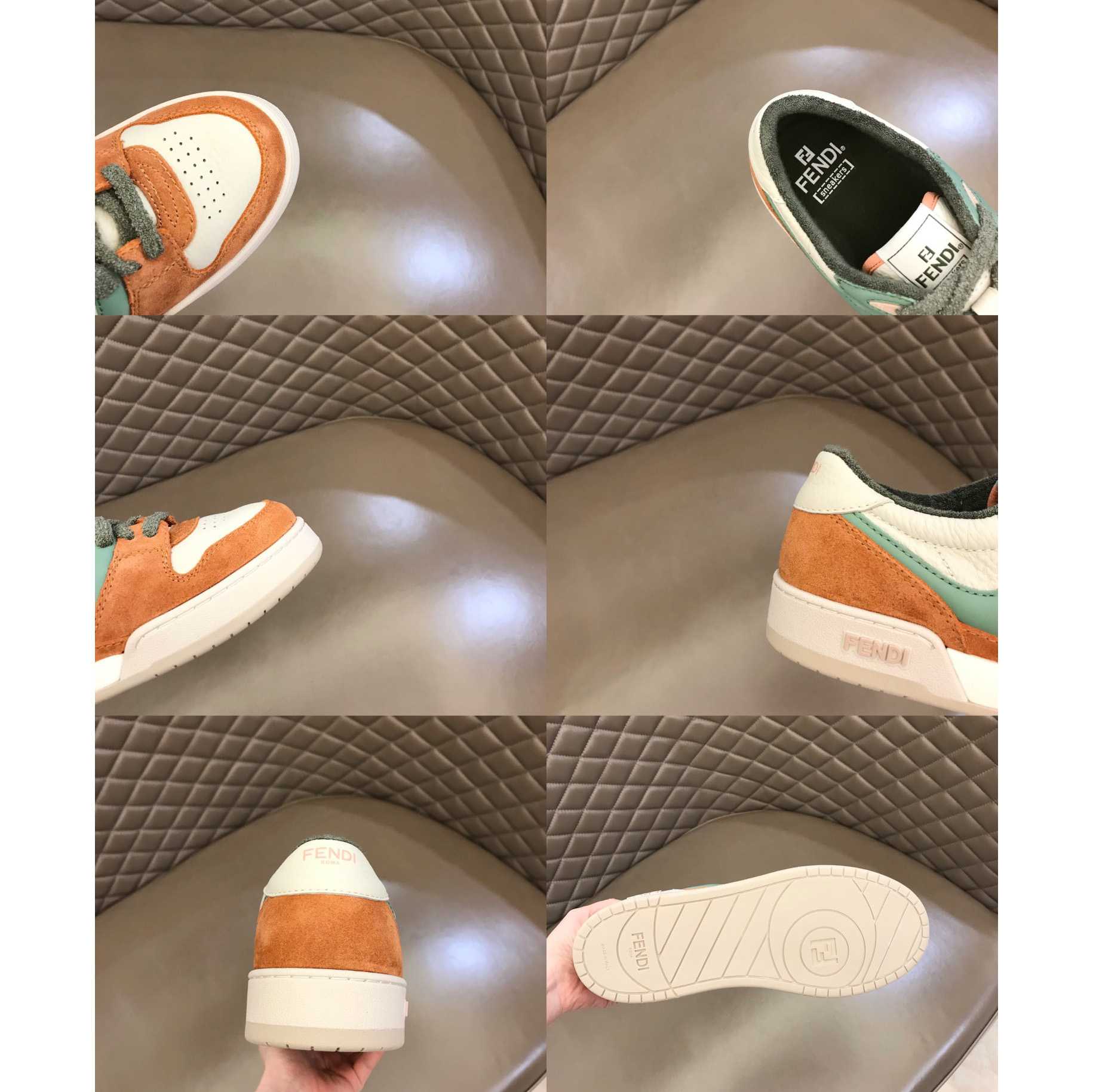 Fendi Amaranth Suede Low-Tops Sneakers  - PerfectKickZ