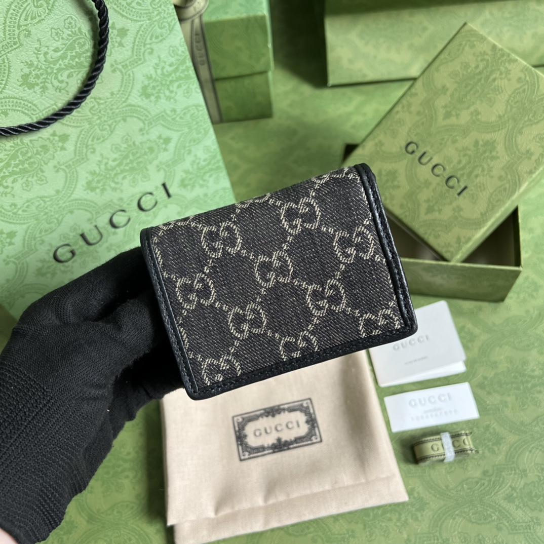 Gucci Horsebit 1955 Card Case Wallet(11-8.5-3cm)   621887 - 