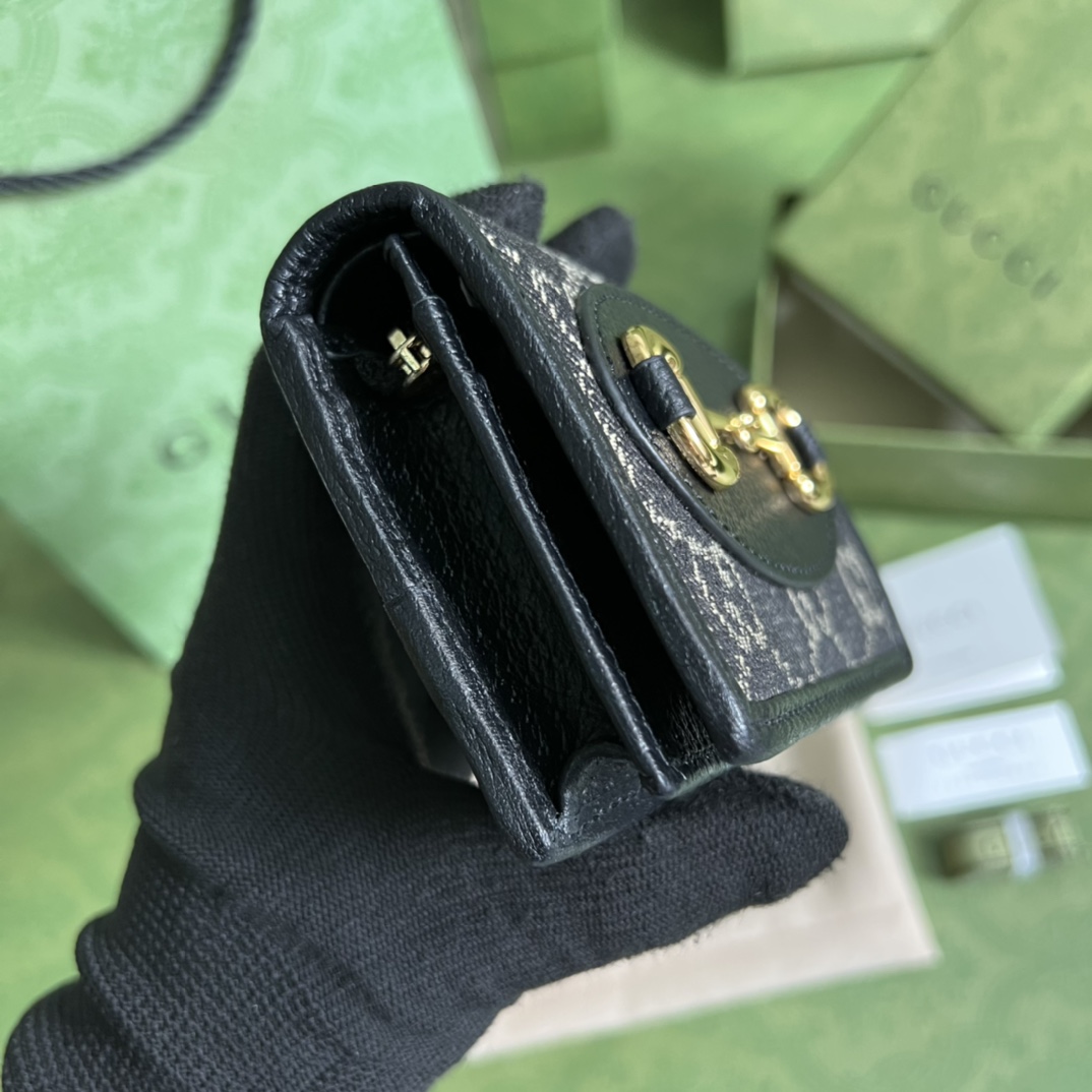 Gucci Horsebit 1955 Card Case Wallet(11-8.5-3cm)   621887 - 
