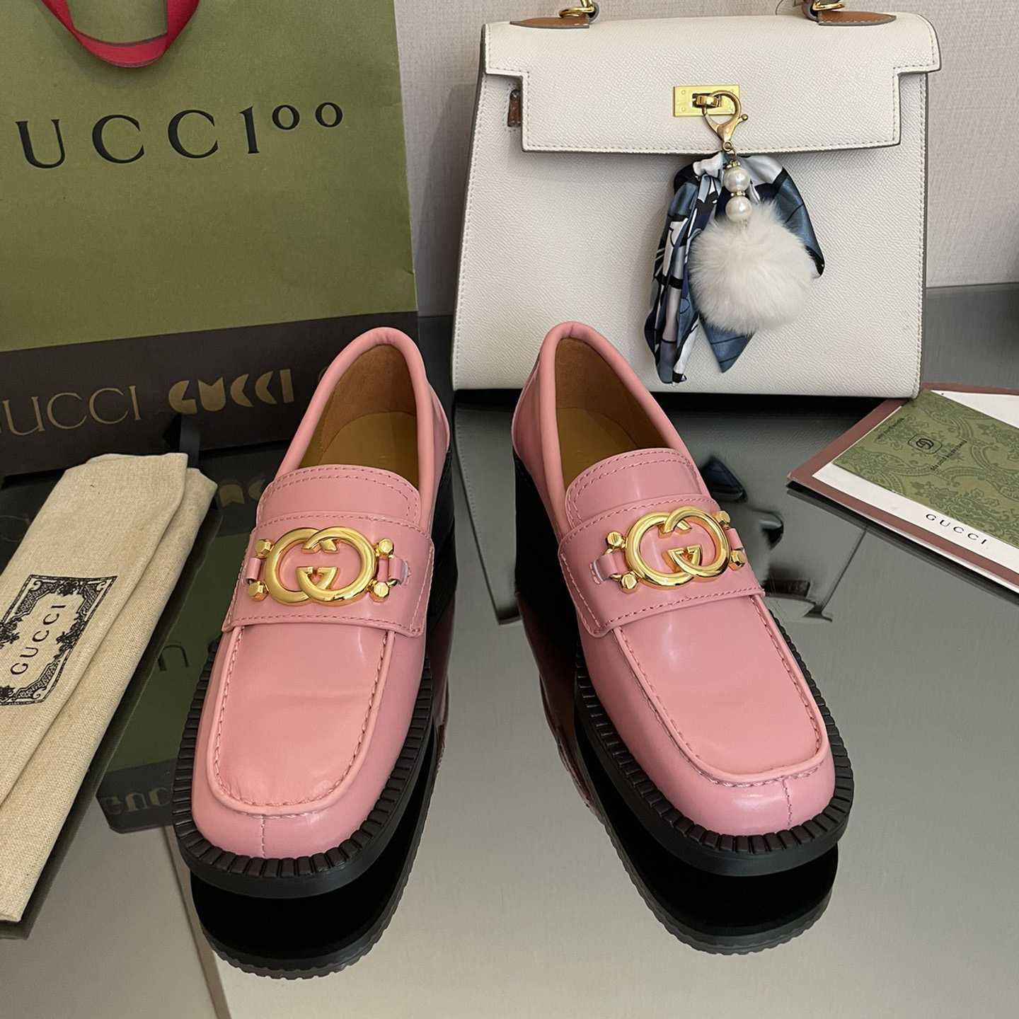Gucci Women's Loafer With Interlocking G - PerfectKickZ