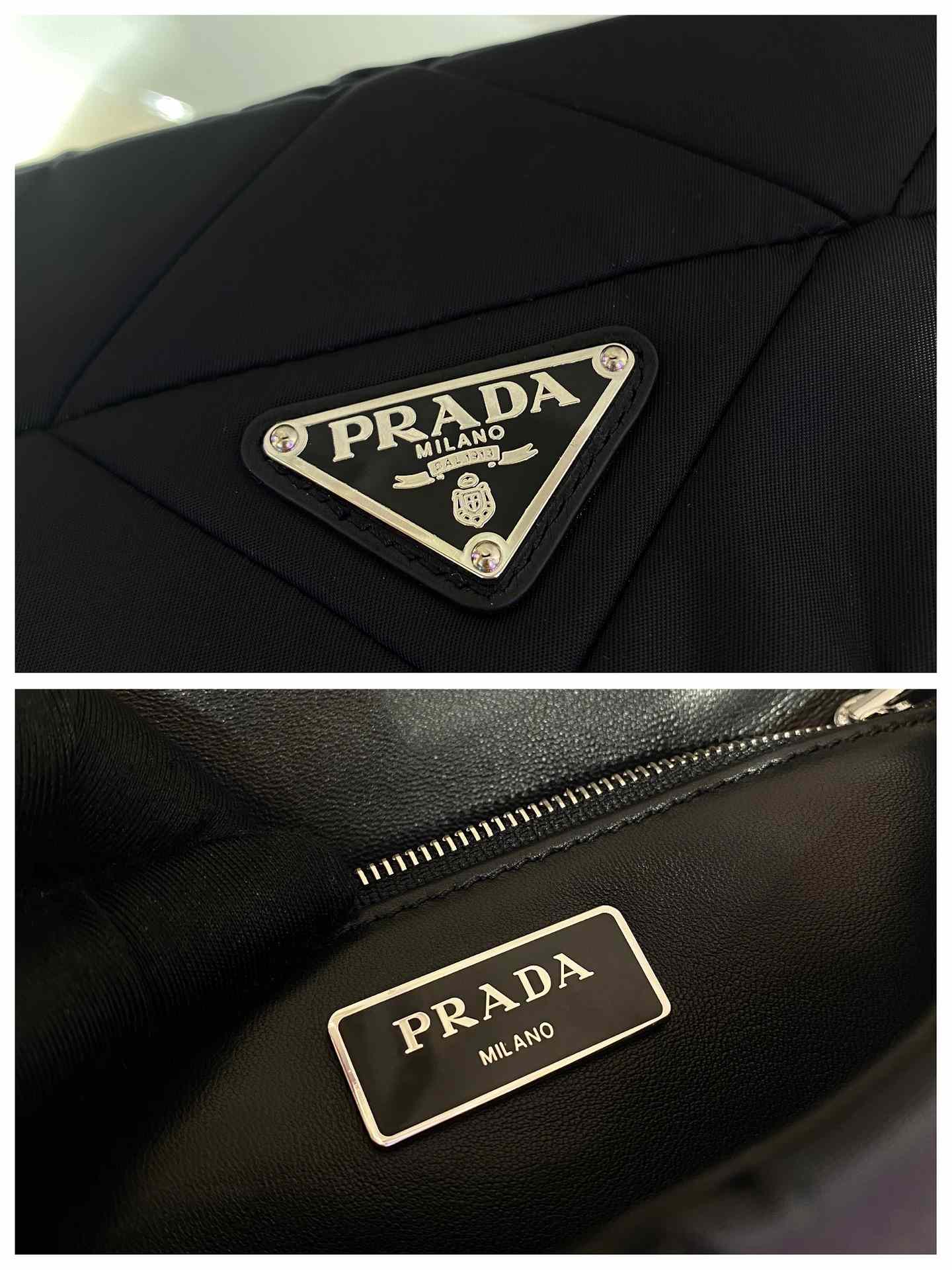 Prada System Nappa Leather Patchwork Bag(21-16-7cm) - PerfectKickZ