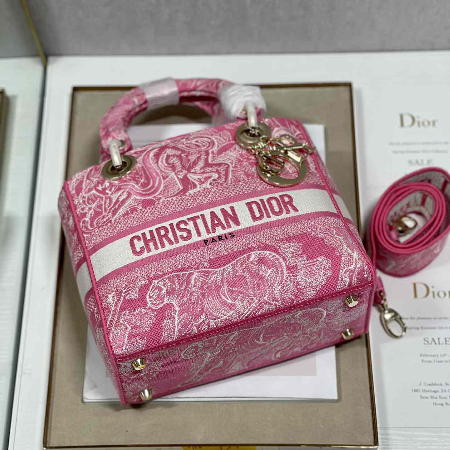 Dior Medium Lady D-Lite Bag(24-20-11cm) - PerfectKickZ