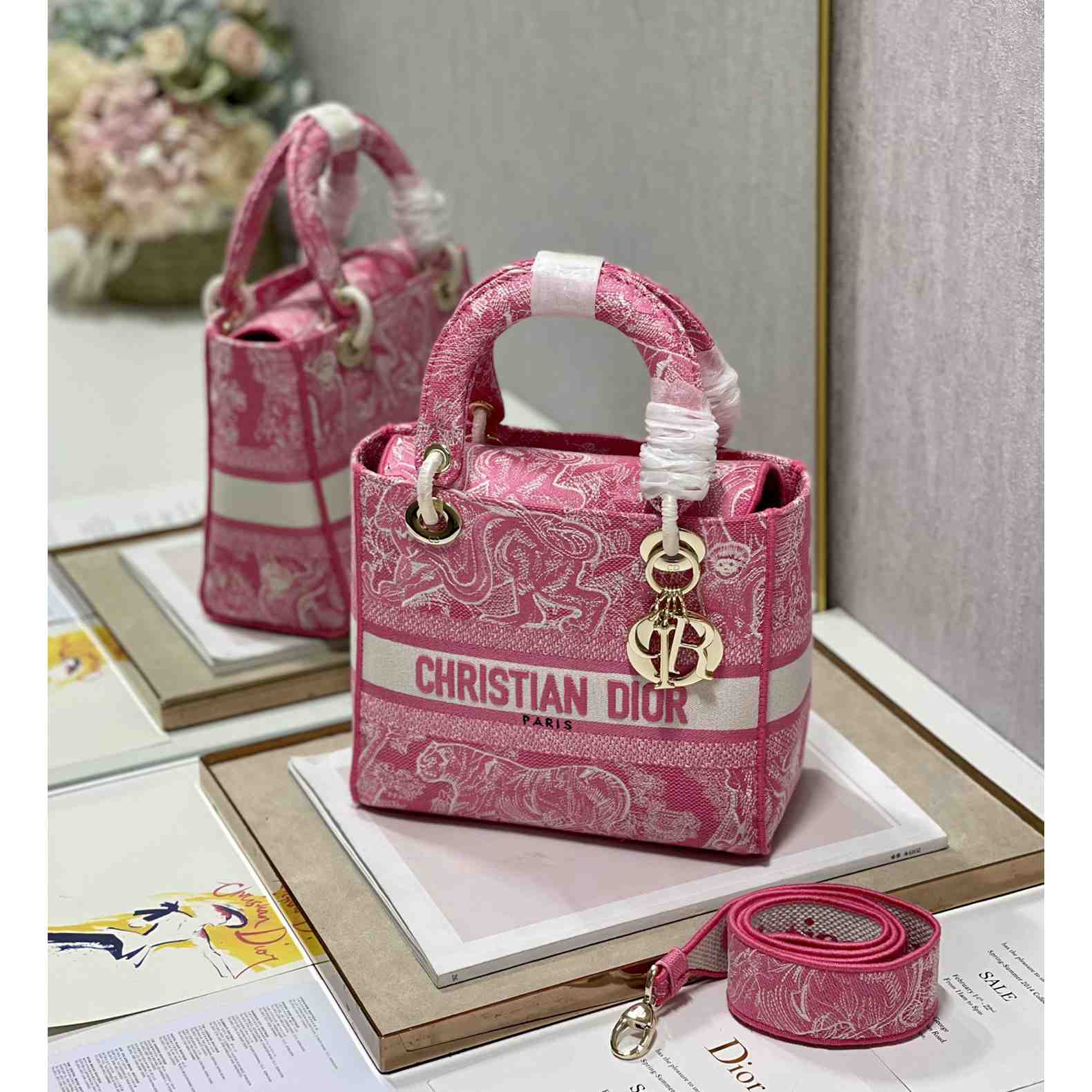 Dior Medium Lady D-Lite Bag(24-20-11cm) - PerfectKickZ