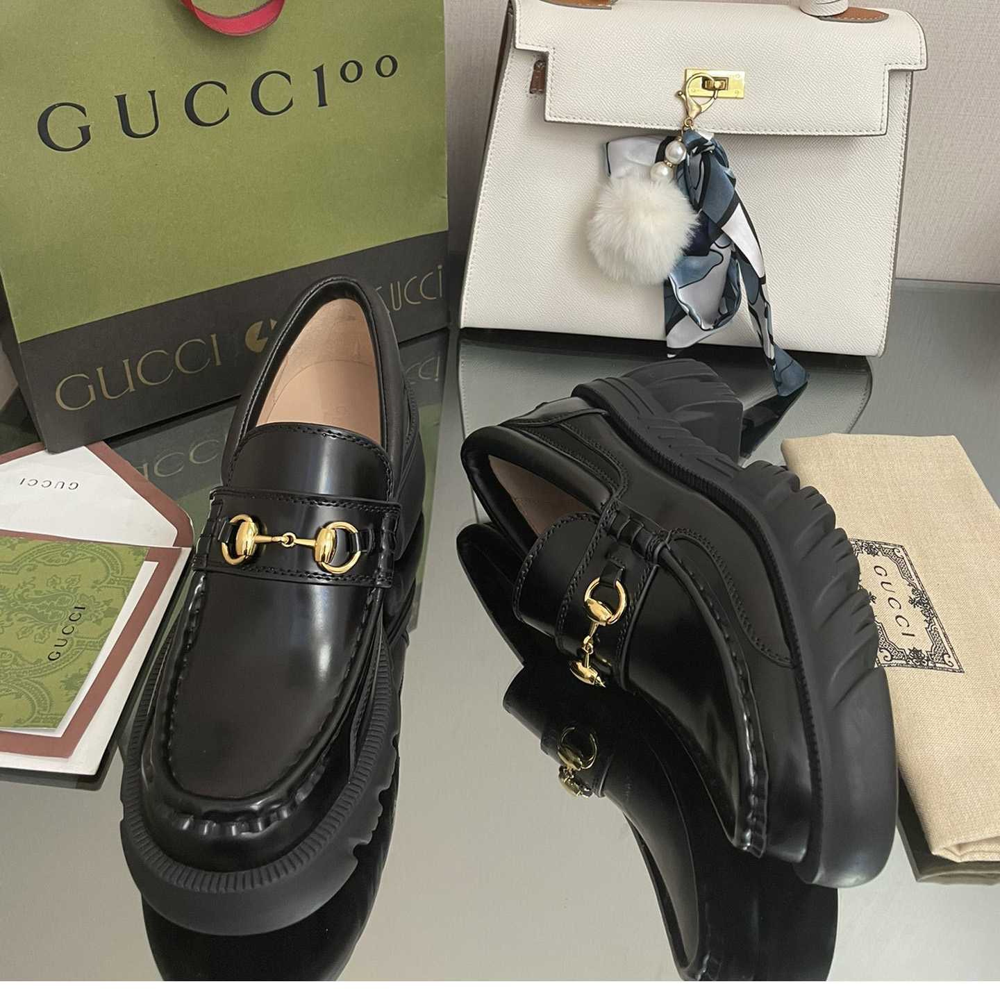 Gucci Women's Loafer With Horsebit - PerfectKickZ