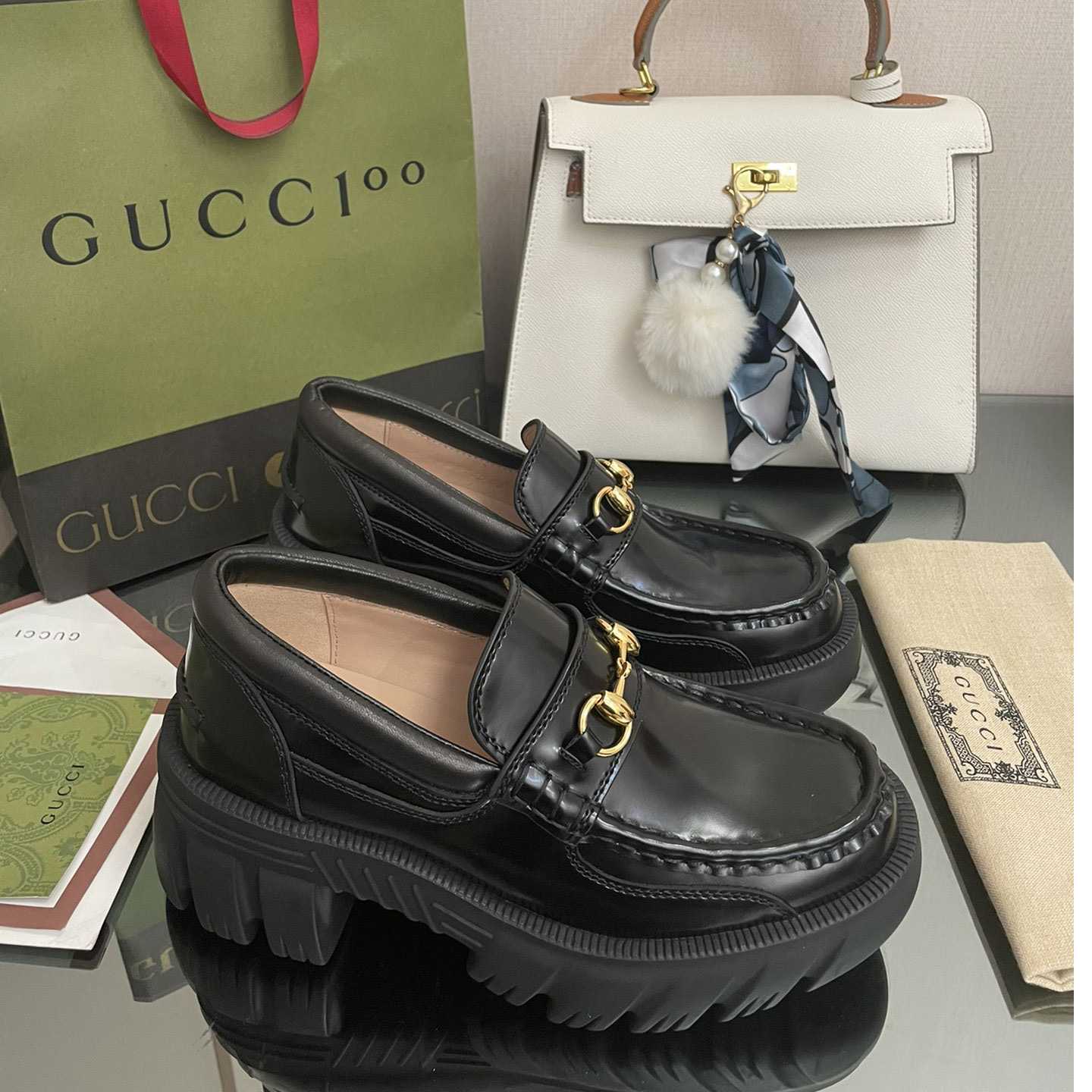 Gucci Women's Loafer With Horsebit - PerfectKickZ