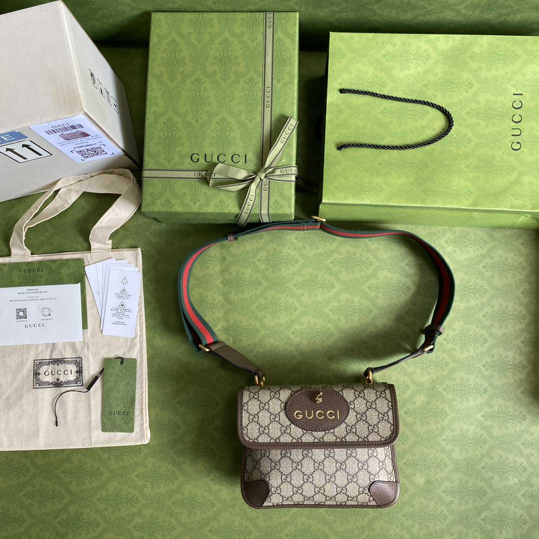 Gucci Neo Vintage Small Messenger Bag(22-16.5-4cm) - PerfectKickZ