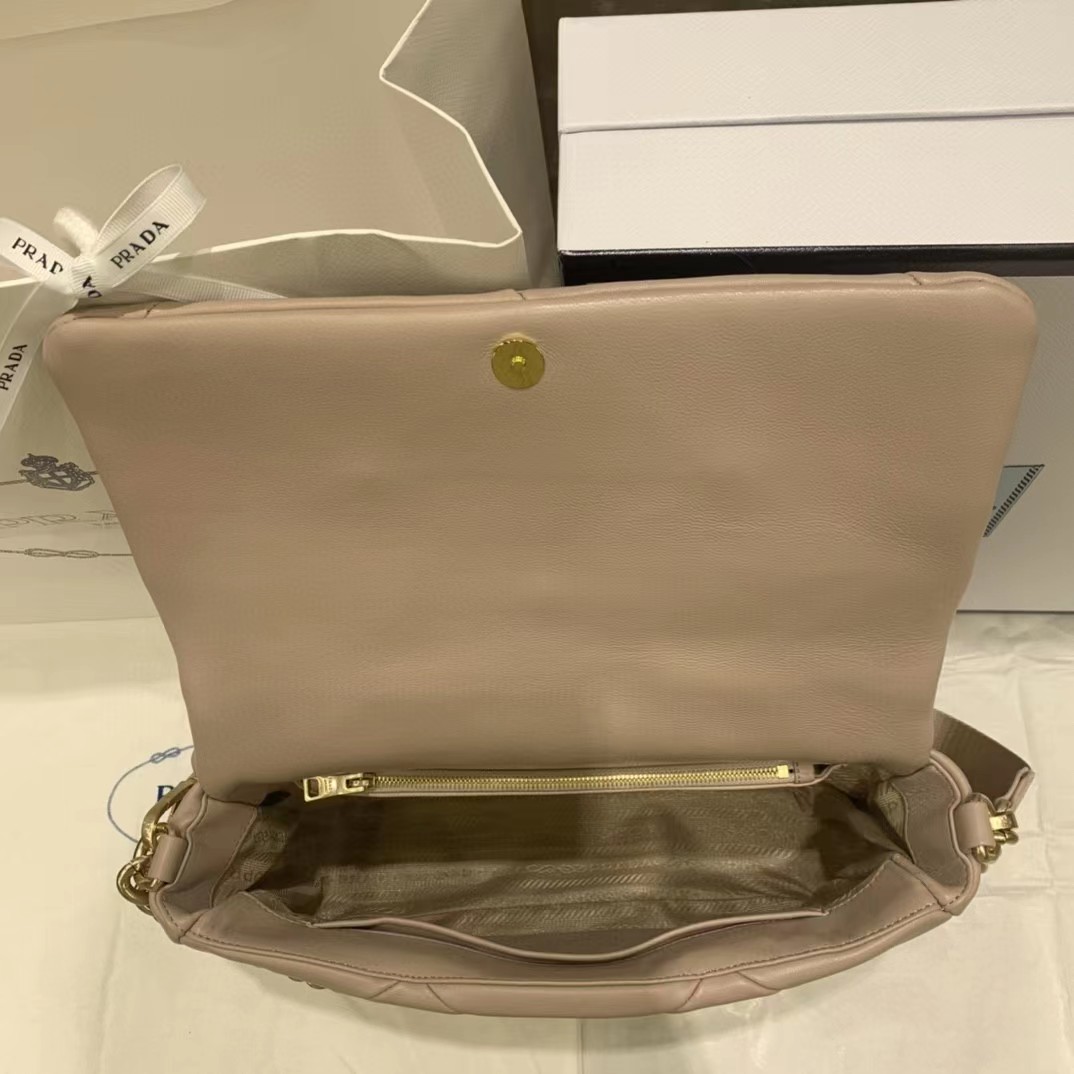 Prada System Nappa Leather Patchwork Bag(28-18-7.5CM) - PerfectKickZ
