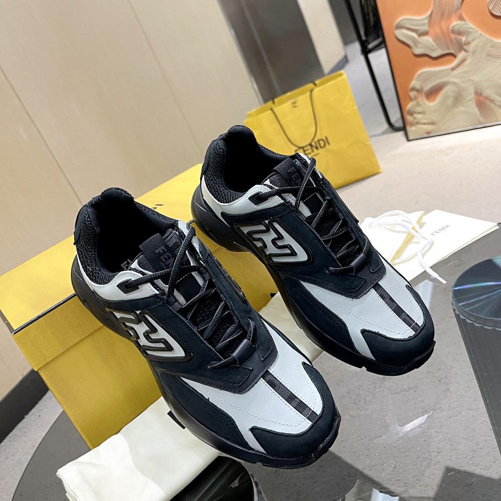 Fendi Faster Trainers Leather Low-Tops Sneakers - PerfectKickZ