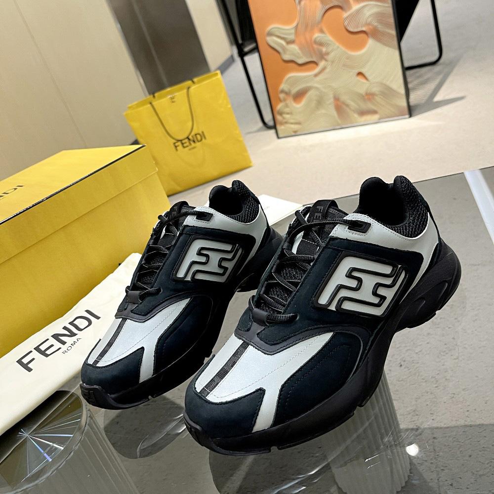Fendi Faster Trainers Leather Low-Tops Sneakers - PerfectKickZ