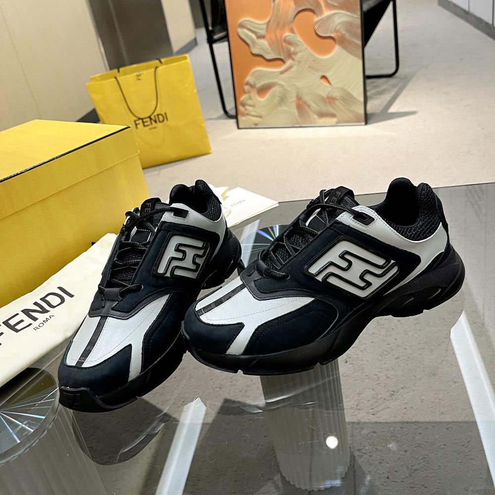 Fendi Faster Trainers Leather Low-Tops Sneakers - PerfectKickZ